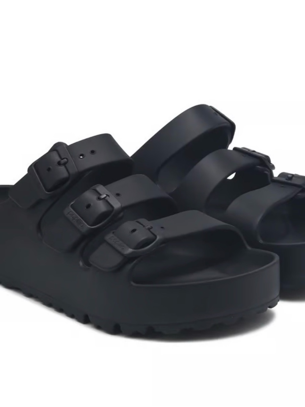 Birkenstock Black EVA Triple Buckle Sandals